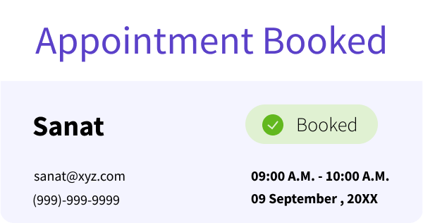 appoinment booked