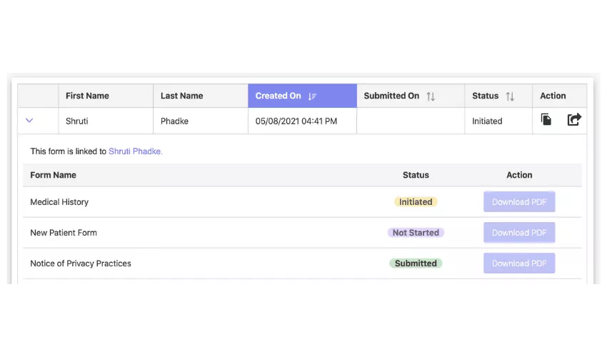 Track Patient Form Submissions In Real Time