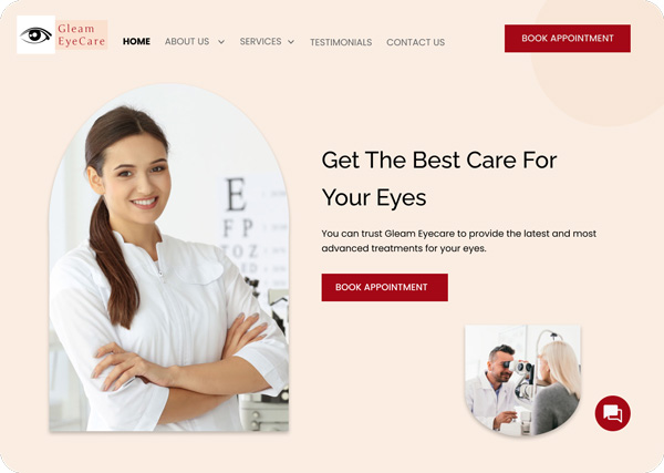 website template ophthalmologist