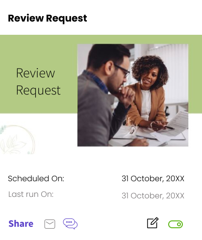 Review request card